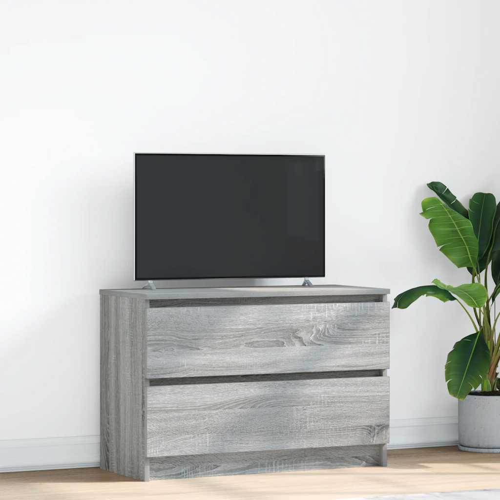 vidaXL Szafka RTV Szara Sonoma 80x35x54 cm Drewno klejone