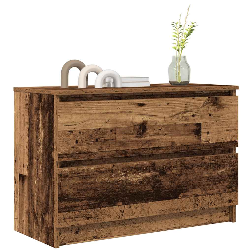 vidaXL Szafka RTV Stare drewno 80x35x54 cm Drewno klejone