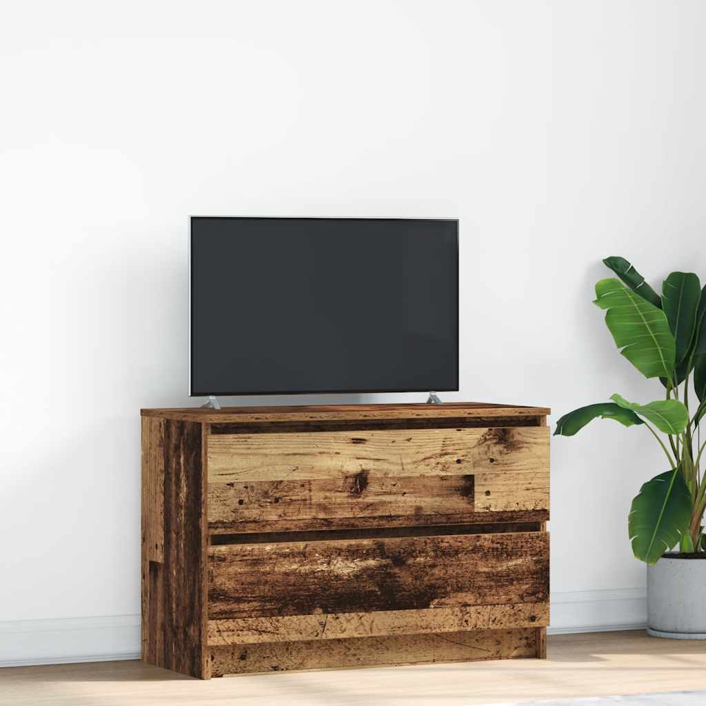 vidaXL Szafka RTV Stare drewno 80x35x54 cm Drewno klejone
