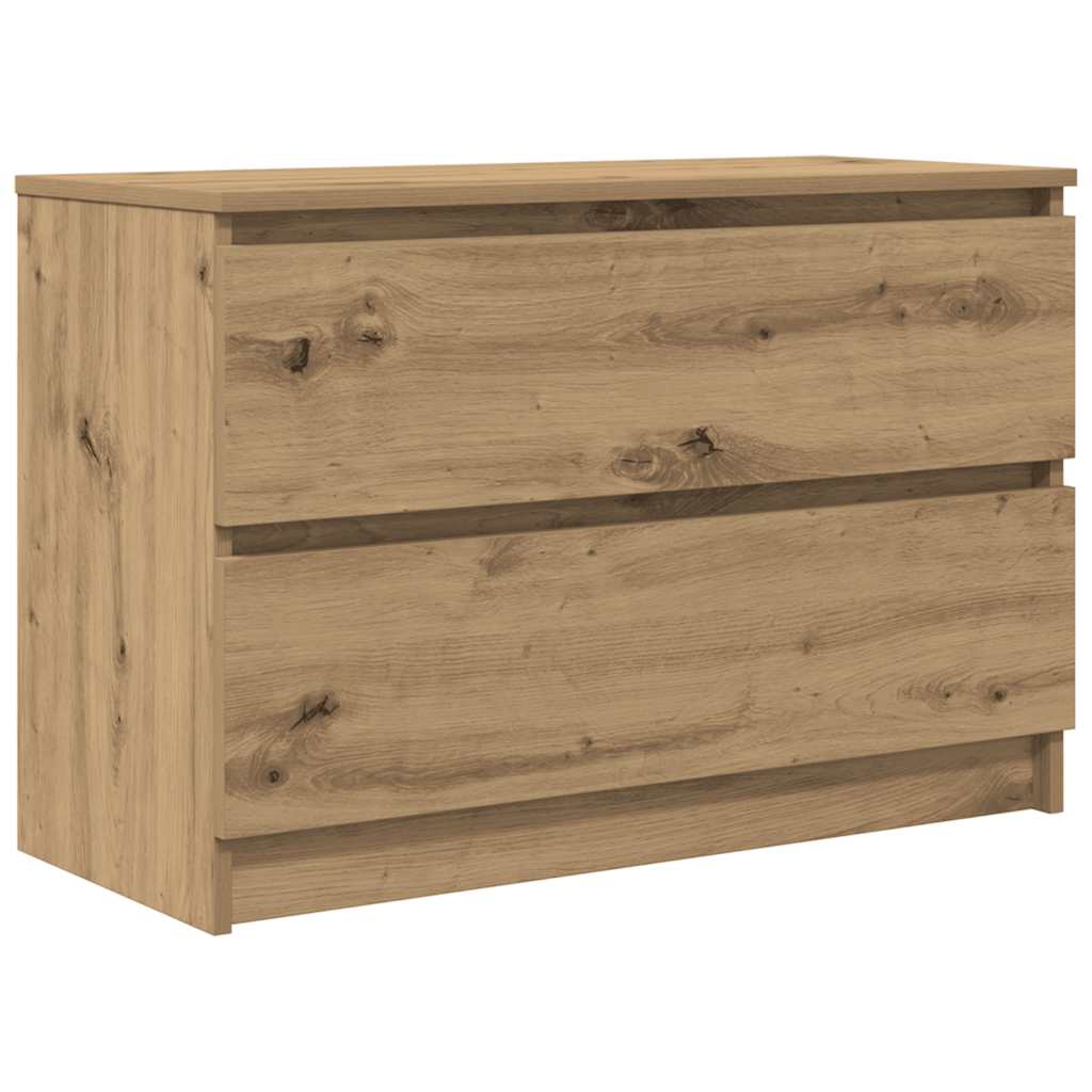 vidaXL Szafka RTV Artisan Oak 80x35x54 cm Drewno klejone