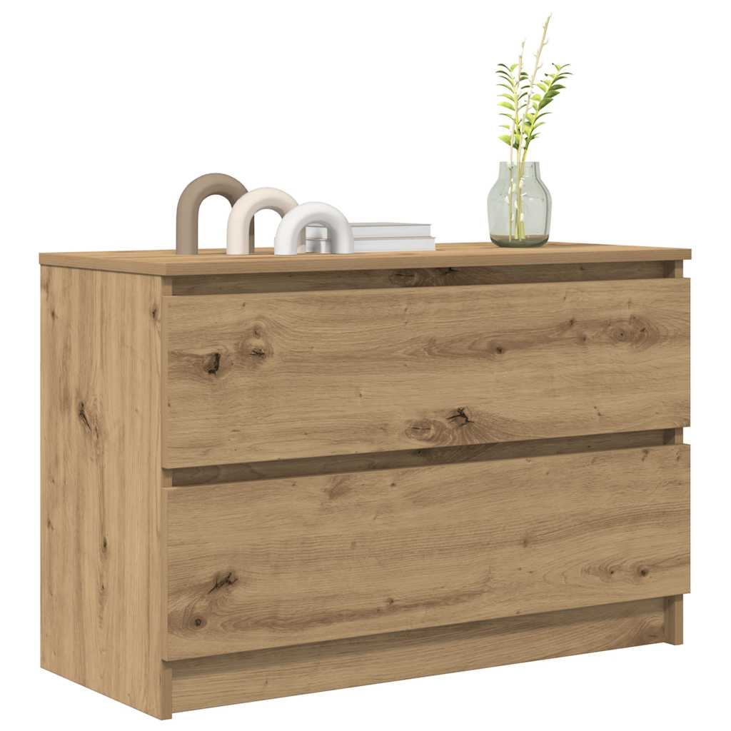 vidaXL Szafka RTV Artisan Oak 80x35x54 cm Drewno klejone