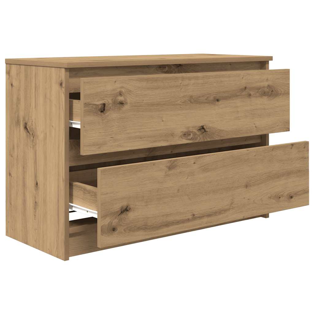 vidaXL Szafka RTV Artisan Oak 80x35x54 cm Drewno klejone
