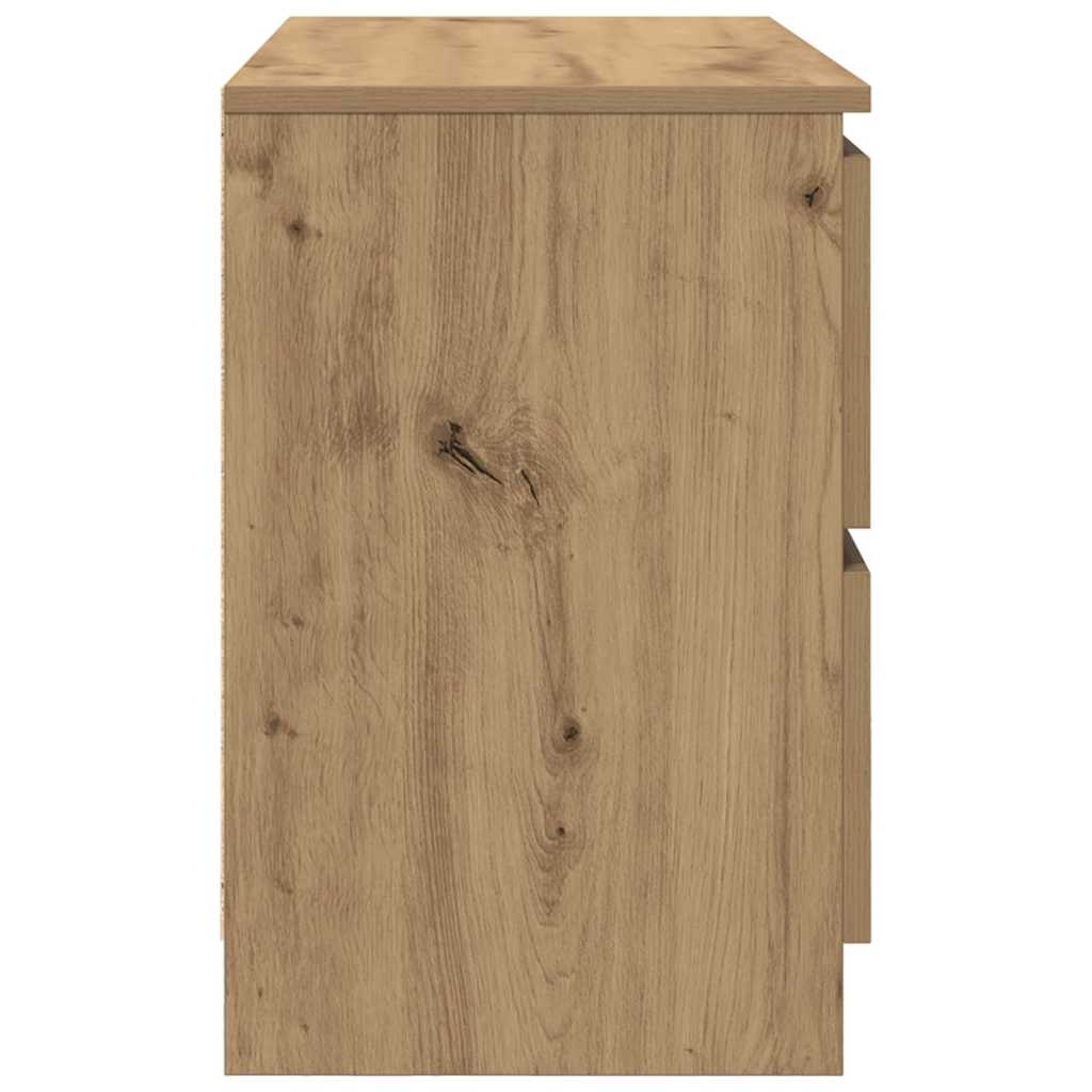 vidaXL Szafka RTV Artisan Oak 80x35x54 cm Drewno klejone