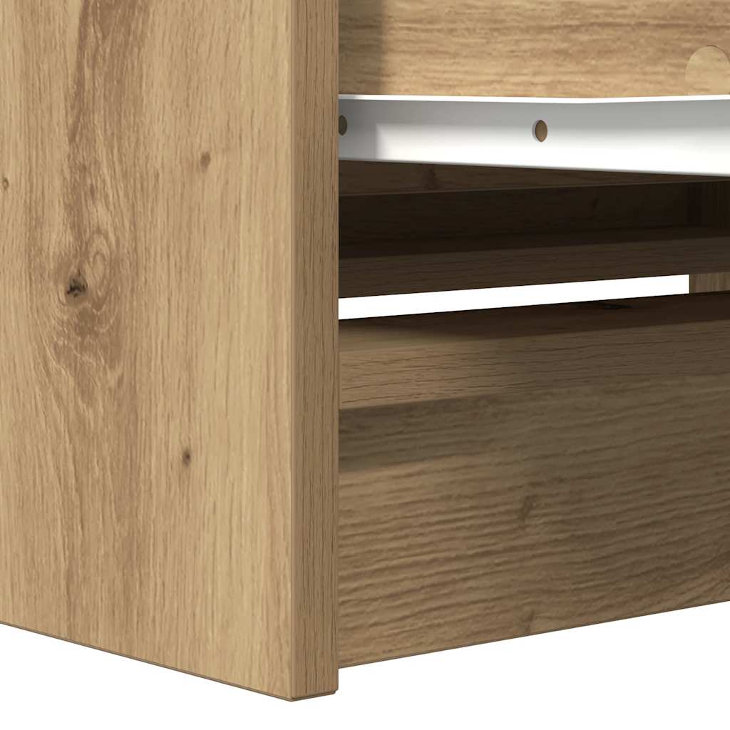 vidaXL Szafka RTV Artisan Oak 80x35x54 cm Drewno klejone
