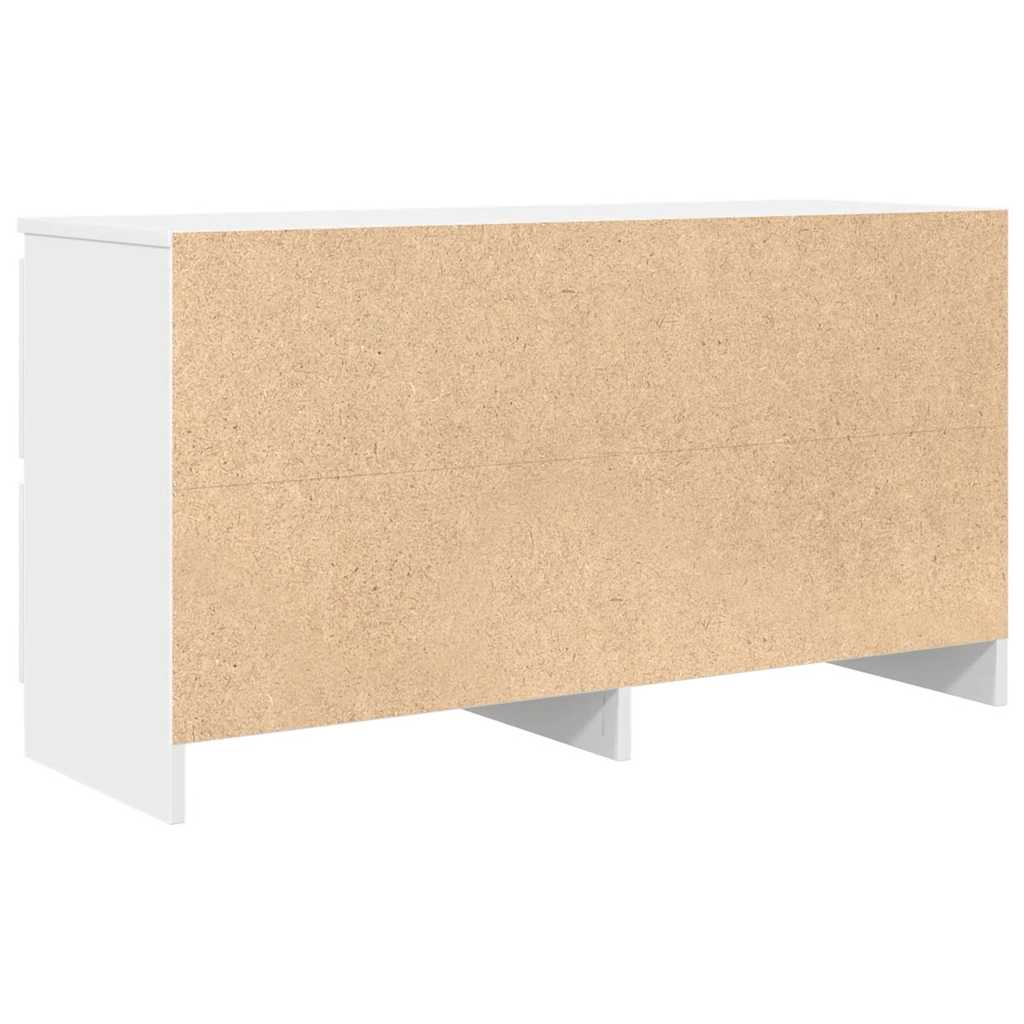 vidaXL Szafka RTV Biała 100x35x54 cm Drewno klejone