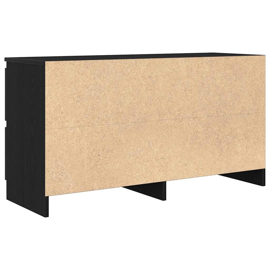 vidaXL Szafka pod TV Czarna 100x35x54 cm Drewno klejone