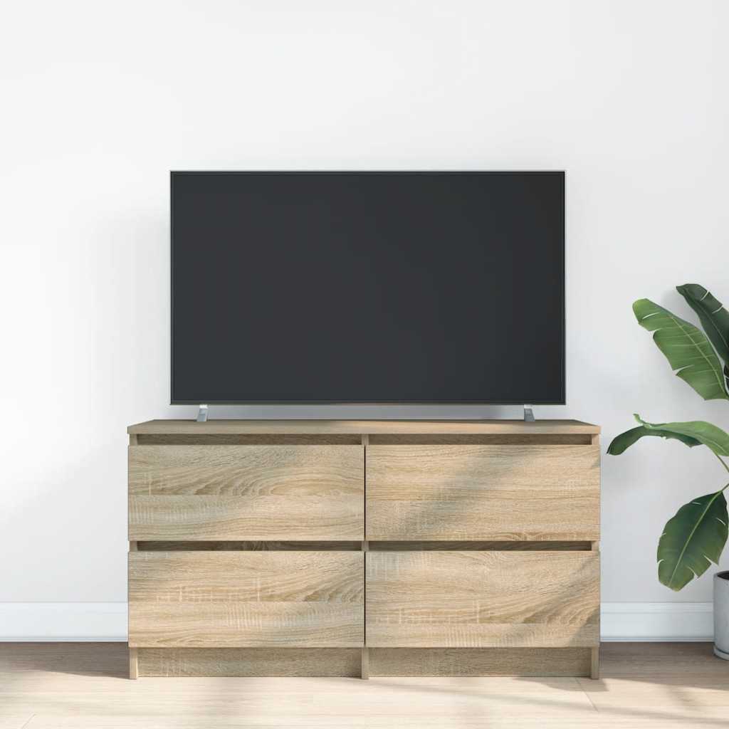 vidaXL Szafka RTV Sonoma Oak 100x35x54 cm Drewno klejone