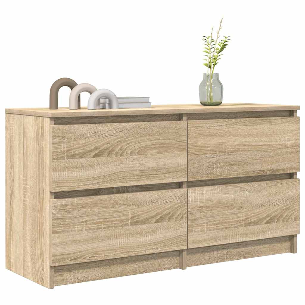 vidaXL Szafka RTV Sonoma Oak 100x35x54 cm Drewno klejone