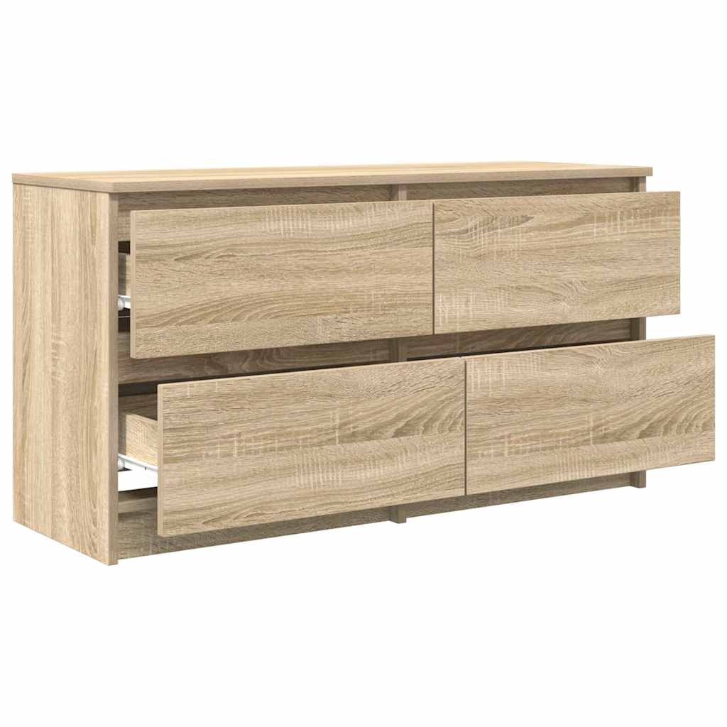 vidaXL Szafka RTV Sonoma Oak 100x35x54 cm Drewno klejone