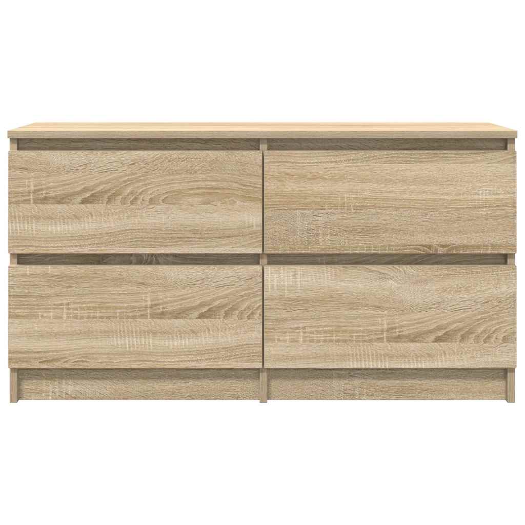 vidaXL Szafka RTV Sonoma Oak 100x35x54 cm Drewno klejone