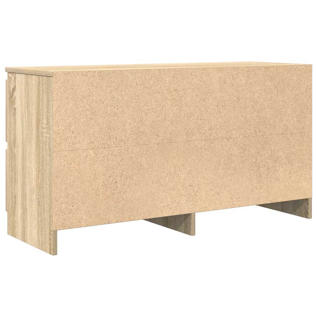 vidaXL Szafka RTV Sonoma Oak 100x35x54 cm Drewno klejone