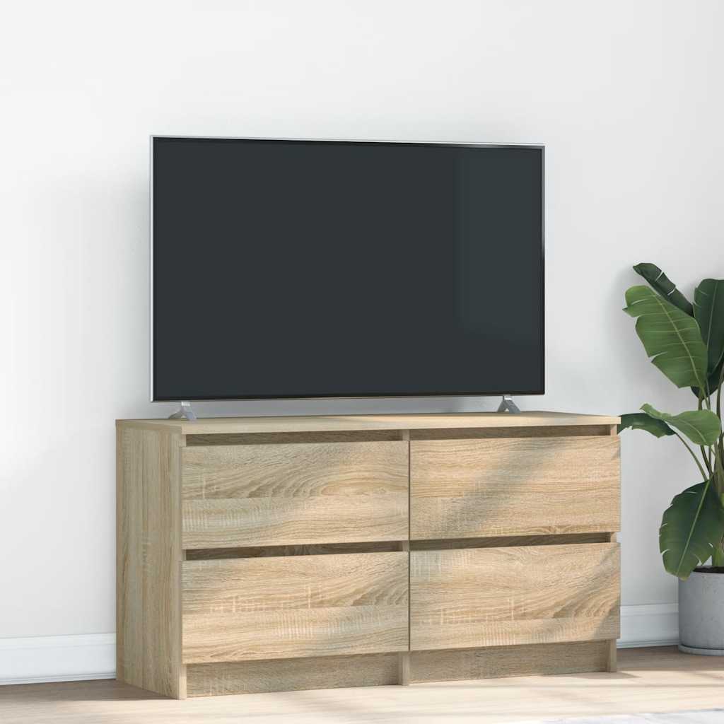 vidaXL Szafka RTV Sonoma Oak 100x35x54 cm Drewno klejone