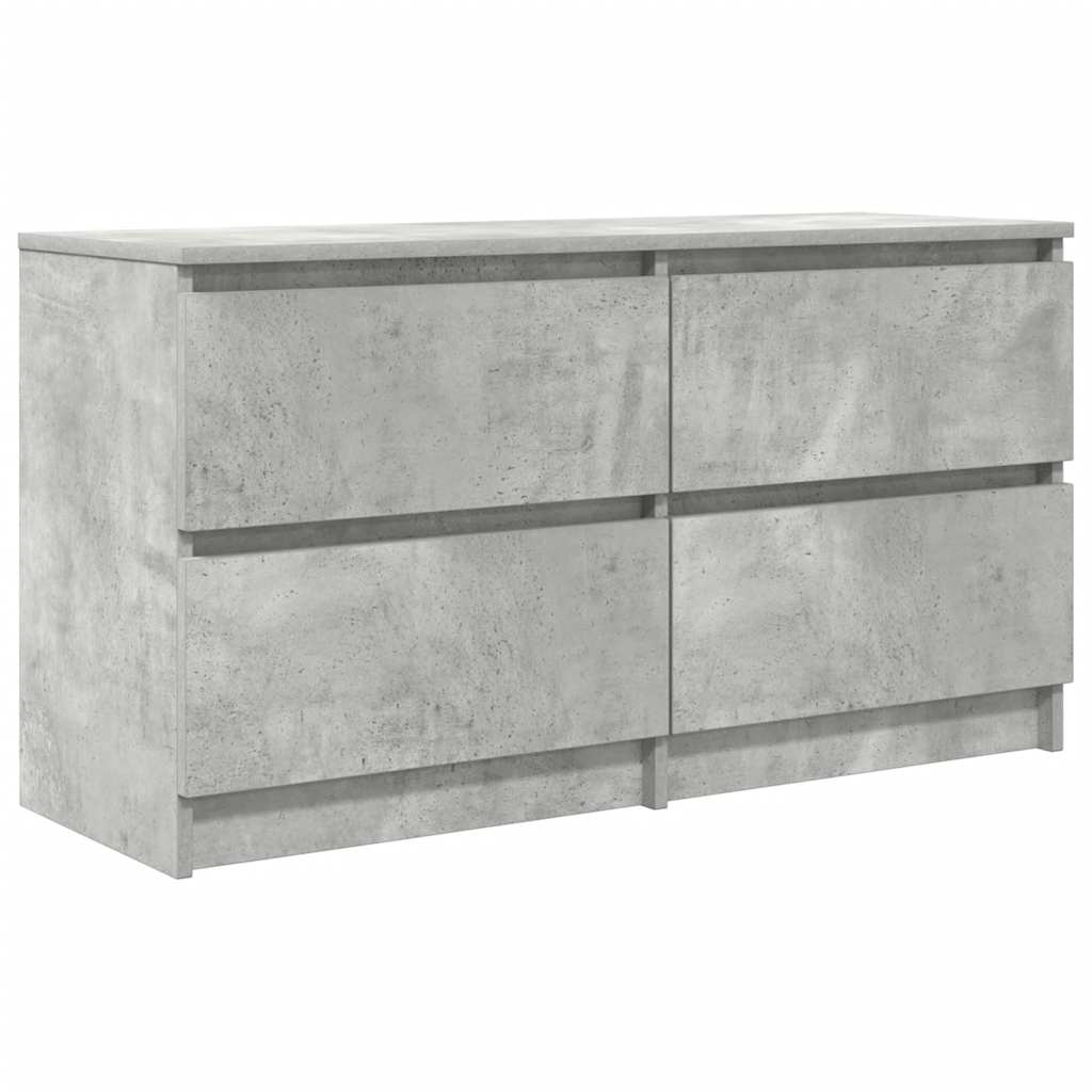 vidaXL Szafka RTV Beton Szary 100x35x54 cm Drewno klejone
