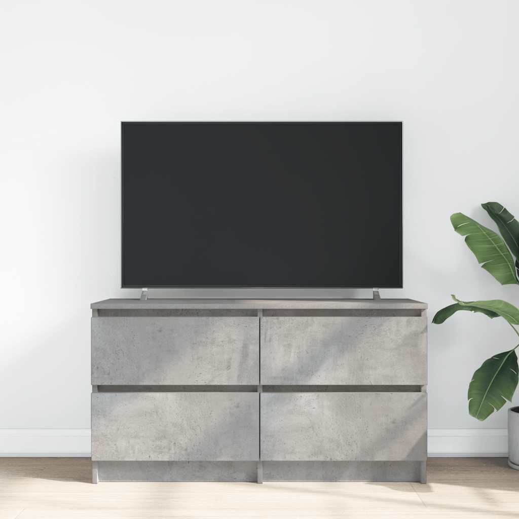 vidaXL Szafka RTV Beton Szary 100x35x54 cm Drewno klejone