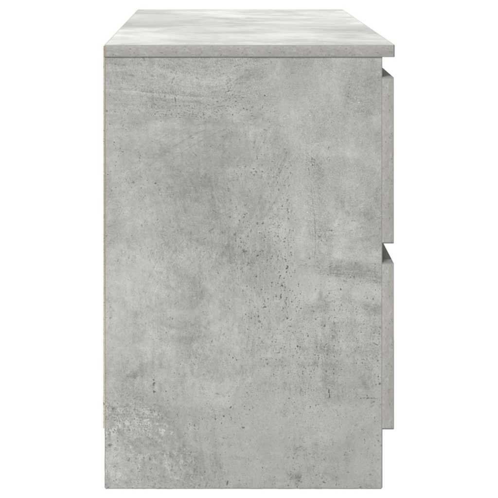 vidaXL Szafka RTV Beton Szary 100x35x54 cm Drewno klejone