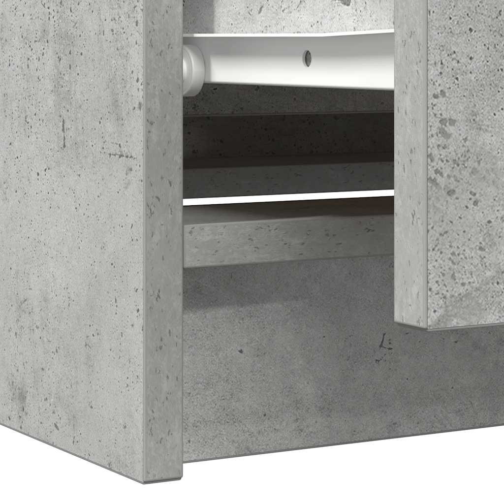 vidaXL Szafka RTV Beton Szary 100x35x54 cm Drewno klejone
