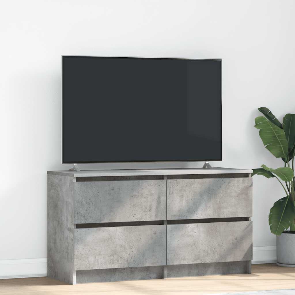 vidaXL Szafka RTV Beton Szary 100x35x54 cm Drewno klejone