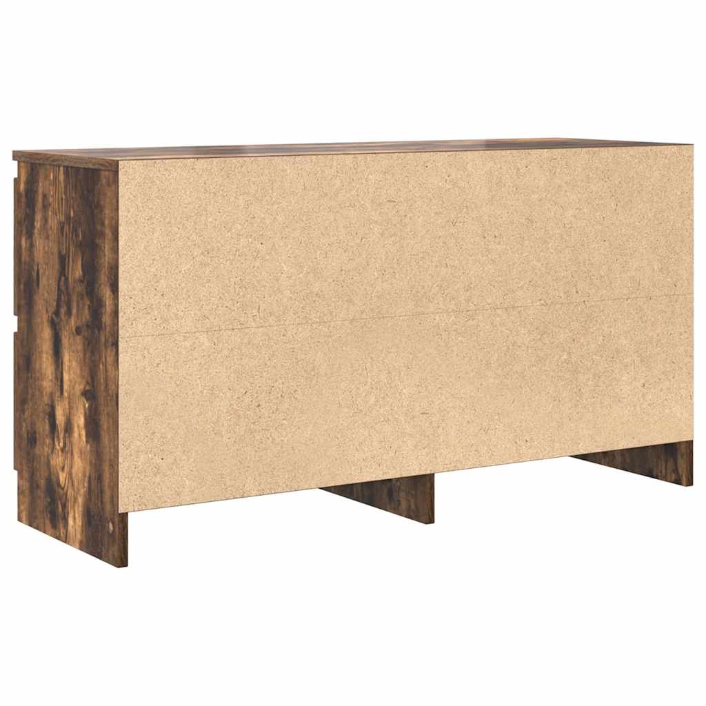 vidaXL Szafka RTV Dąb wędzony 100x35x54 cm Drewno klejone