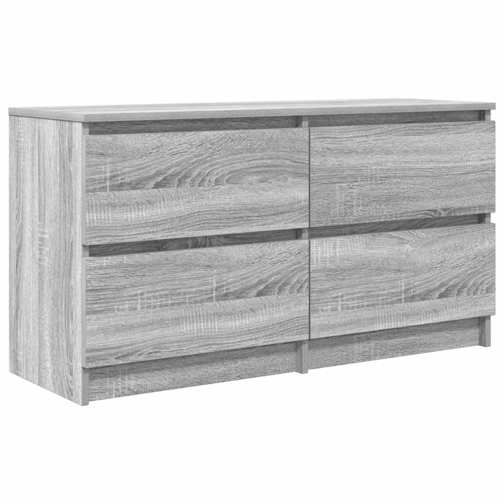 vidaXL Szafka RTV Szara Sonoma 100x35x54 cm Drewno klejone