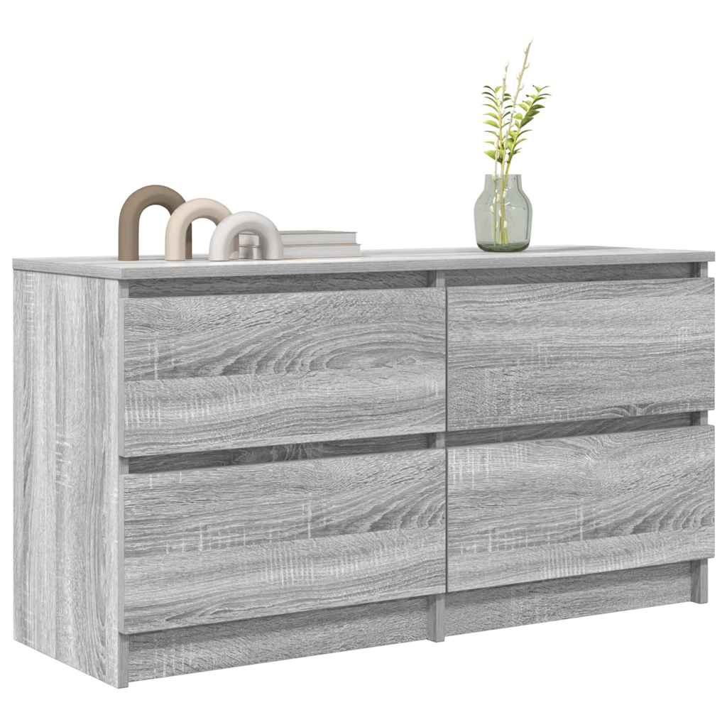 vidaXL Szafka RTV Szara Sonoma 100x35x54 cm Drewno klejone