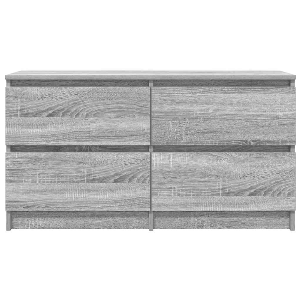 vidaXL Szafka RTV Szara Sonoma 100x35x54 cm Drewno klejone