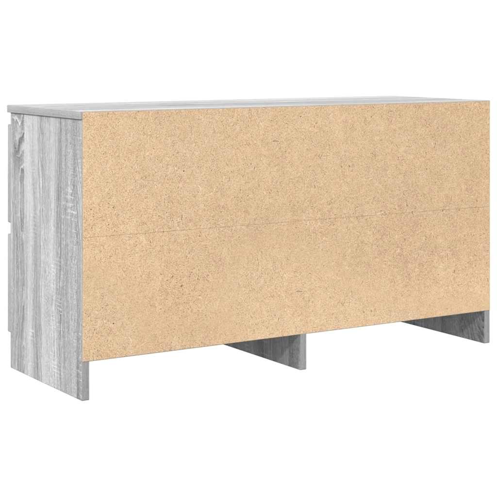 vidaXL Szafka RTV Szara Sonoma 100x35x54 cm Drewno klejone