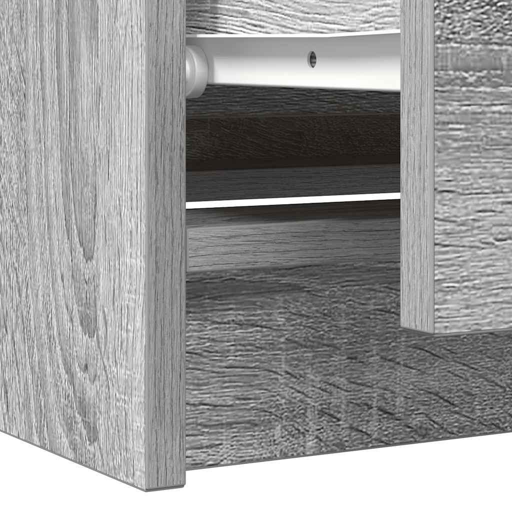 vidaXL Szafka RTV Szara Sonoma 100x35x54 cm Drewno klejone