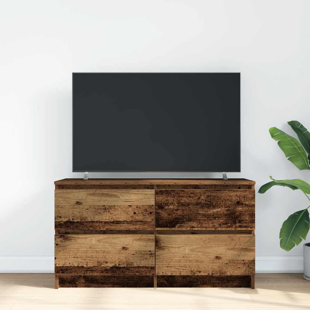 vidaXL Szafka RTV Stare drewno 100x35x54 cm Drewno klejone