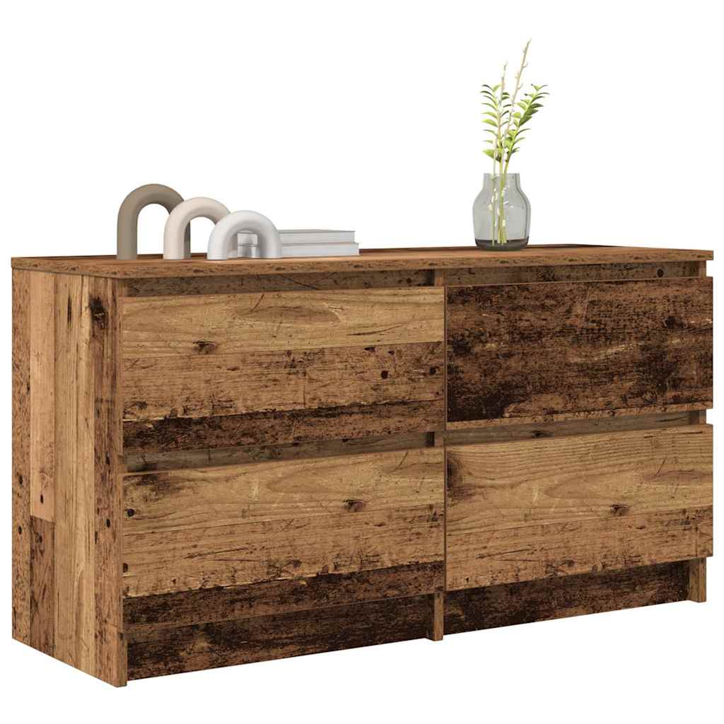 vidaXL Szafka RTV Stare drewno 100x35x54 cm Drewno klejone
