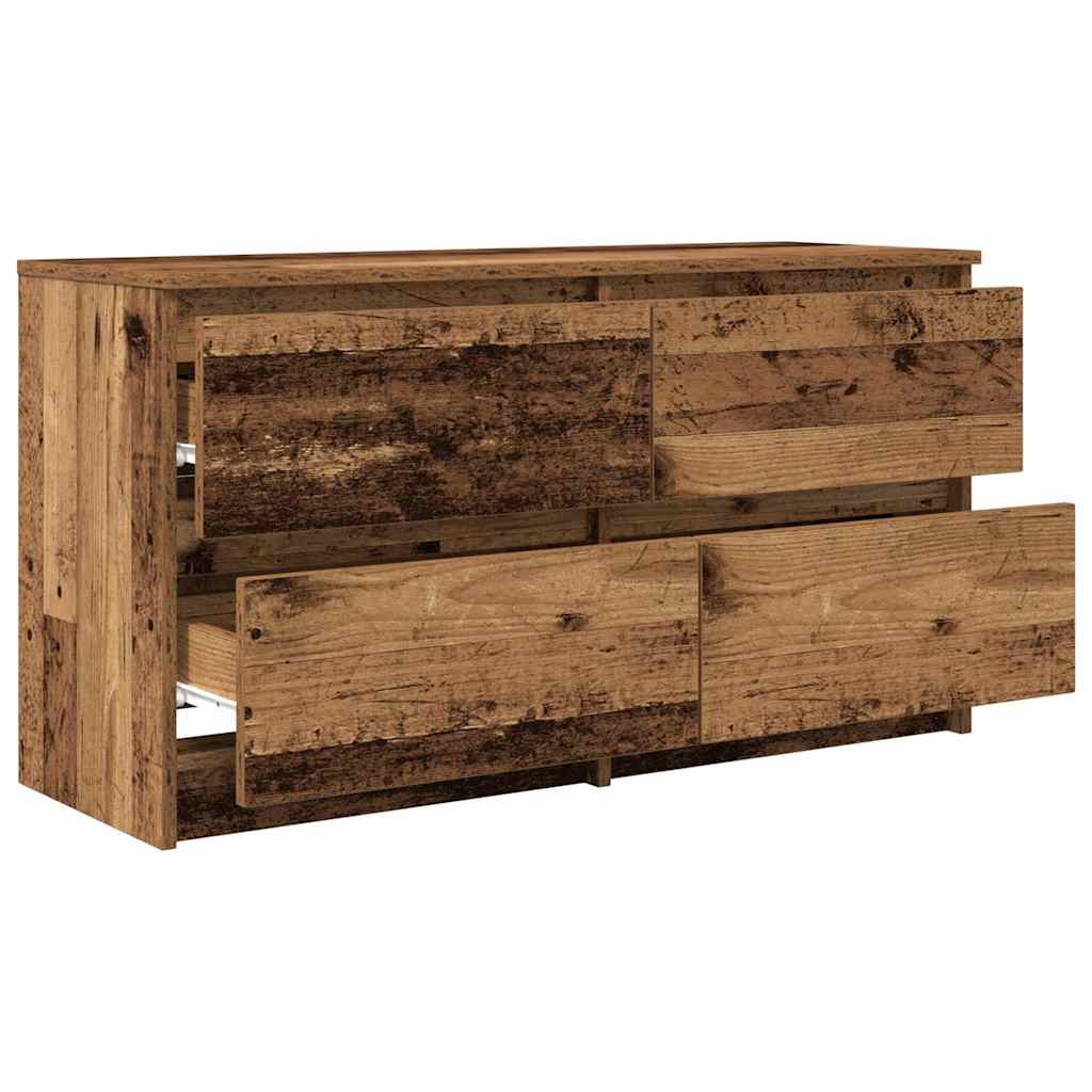 vidaXL Szafka RTV Stare drewno 100x35x54 cm Drewno klejone