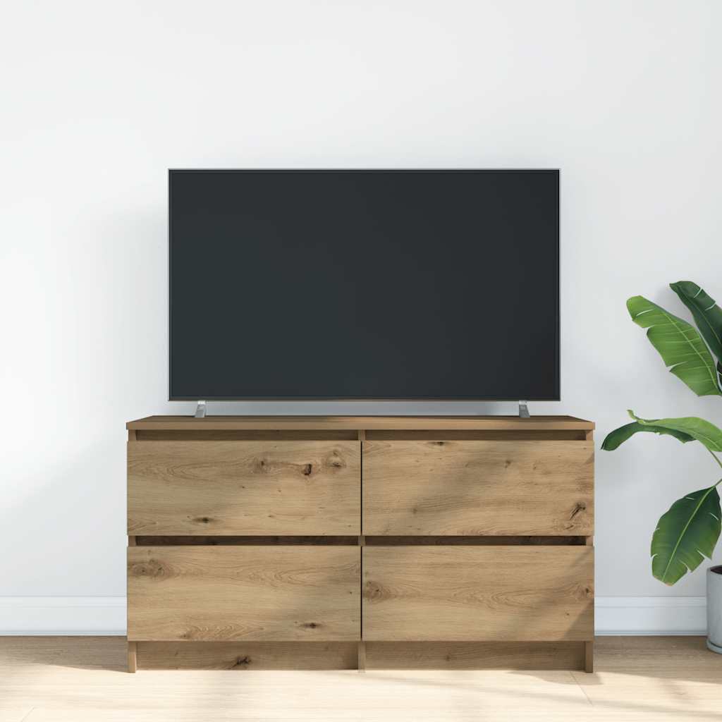 vidaXL Szafka RTV Artisan Oak 100x35x54 cm Drewno klejone