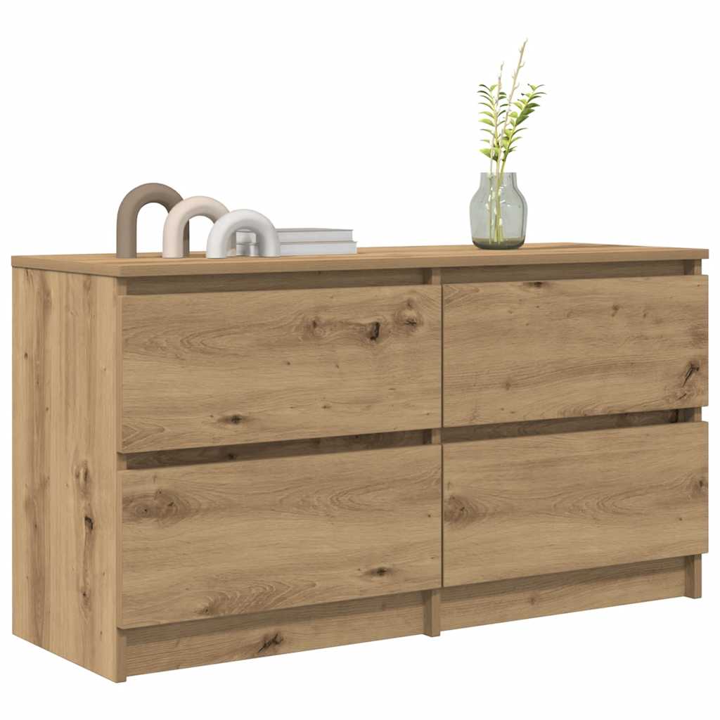 vidaXL Szafka RTV Artisan Oak 100x35x54 cm Drewno klejone