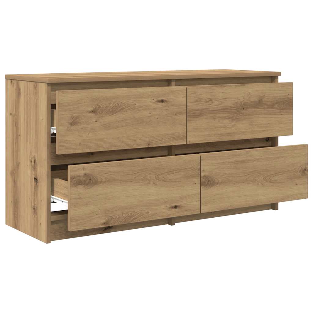 vidaXL Szafka RTV Artisan Oak 100x35x54 cm Drewno klejone