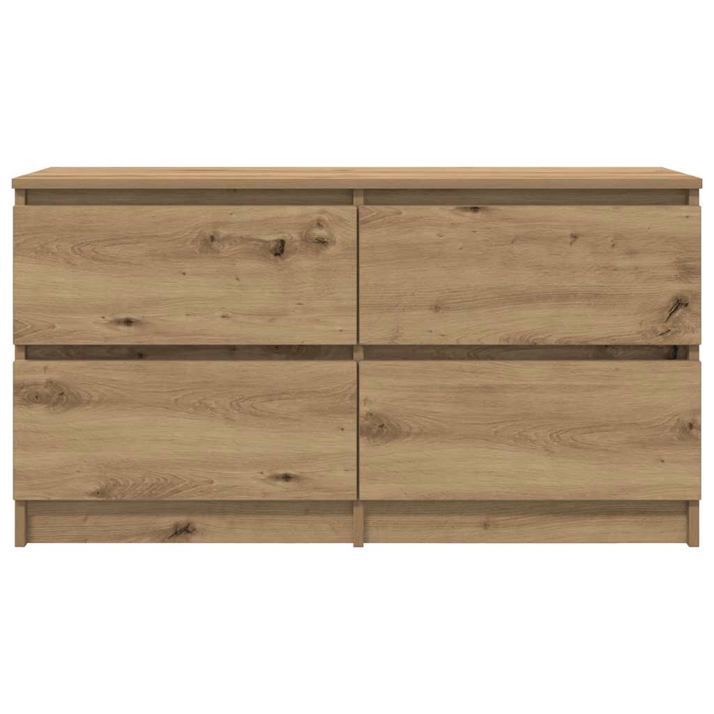 vidaXL Szafka RTV Artisan Oak 100x35x54 cm Drewno klejone