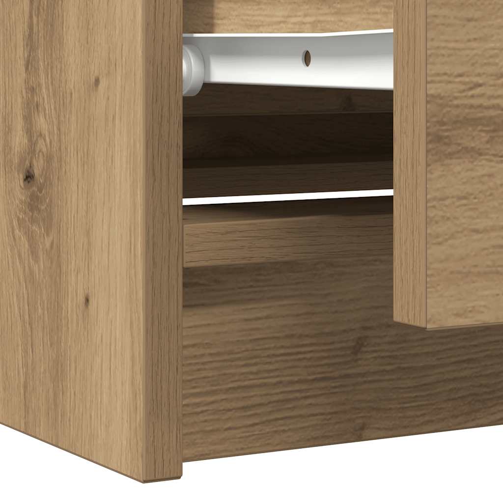 vidaXL Szafka RTV Artisan Oak 100x35x54 cm Drewno klejone