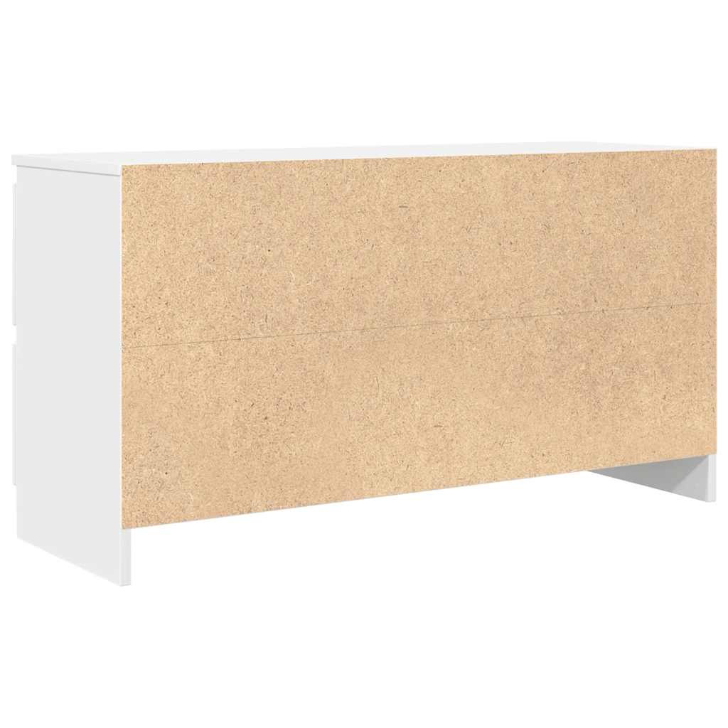 vidaXL Szafka RTV Biała 100x35x54 cm Drewno klejone