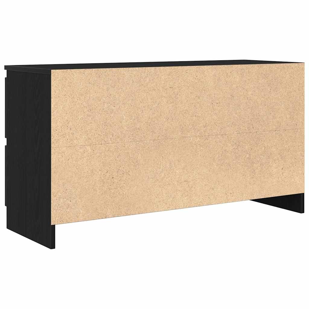 vidaXL Szafka pod TV Czarna 100x35x54 cm Drewno klejone