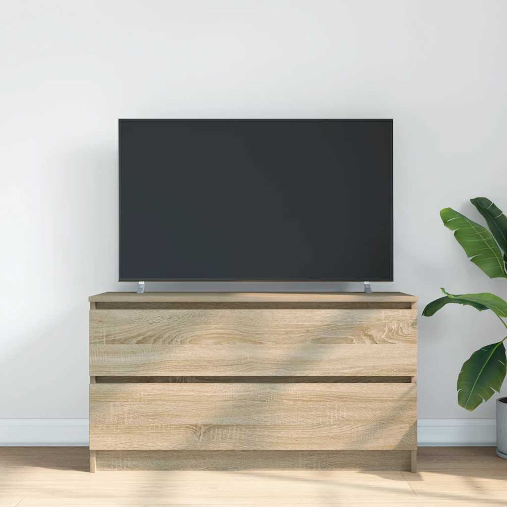 vidaXL Szafka RTV Sonoma Oak 100x35x54 cm Drewno klejone