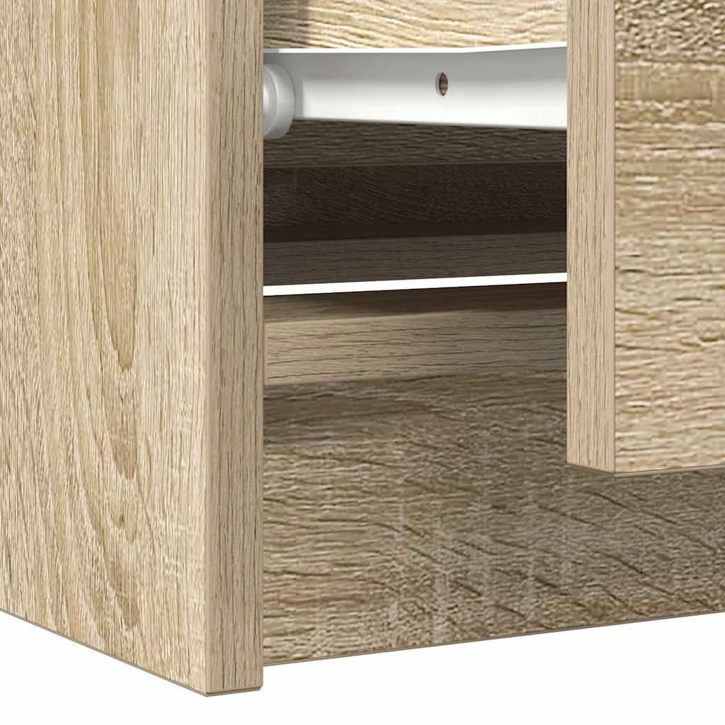 vidaXL Szafka RTV Sonoma Oak 100x35x54 cm Drewno klejone