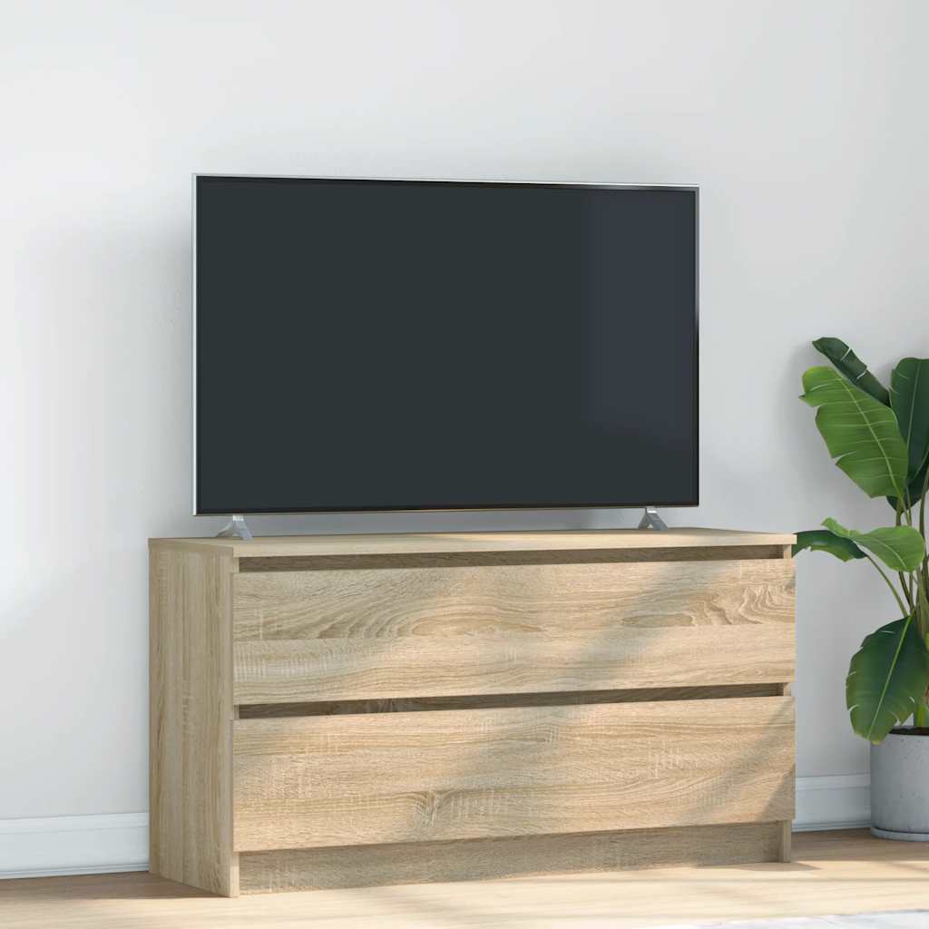 vidaXL Szafka RTV Sonoma Oak 100x35x54 cm Drewno klejone
