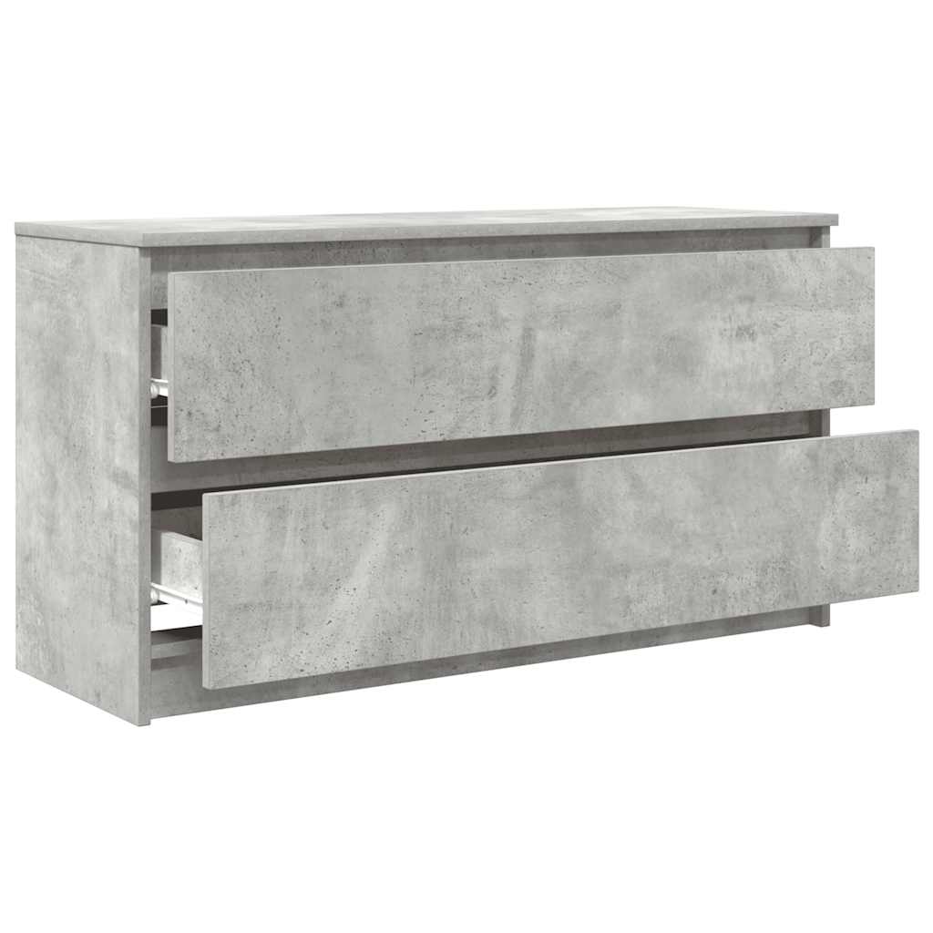 vidaXL Szafka RTV Beton Szary 100x35x54 cm Drewno klejone