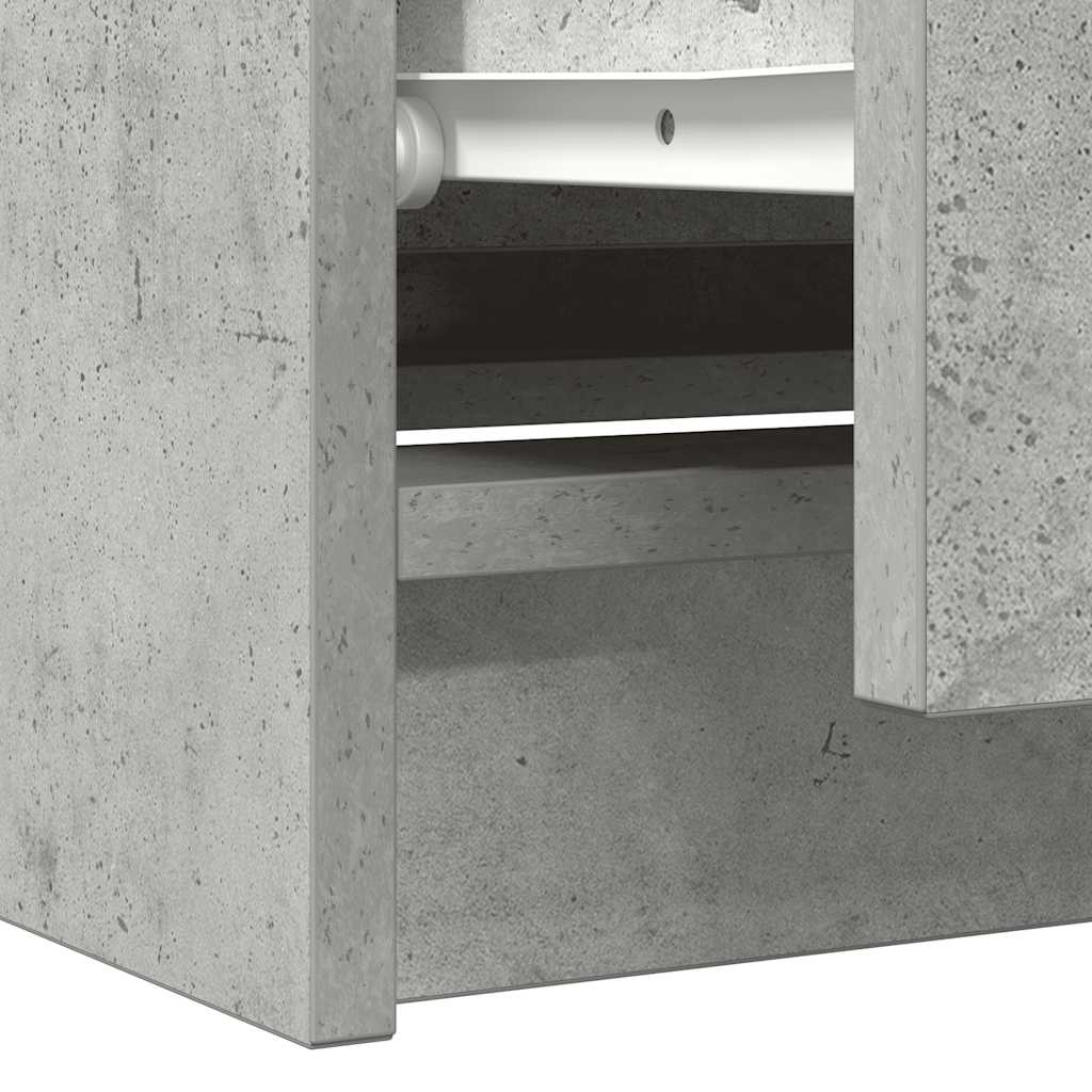 vidaXL Szafka RTV Beton Szary 100x35x54 cm Drewno klejone
