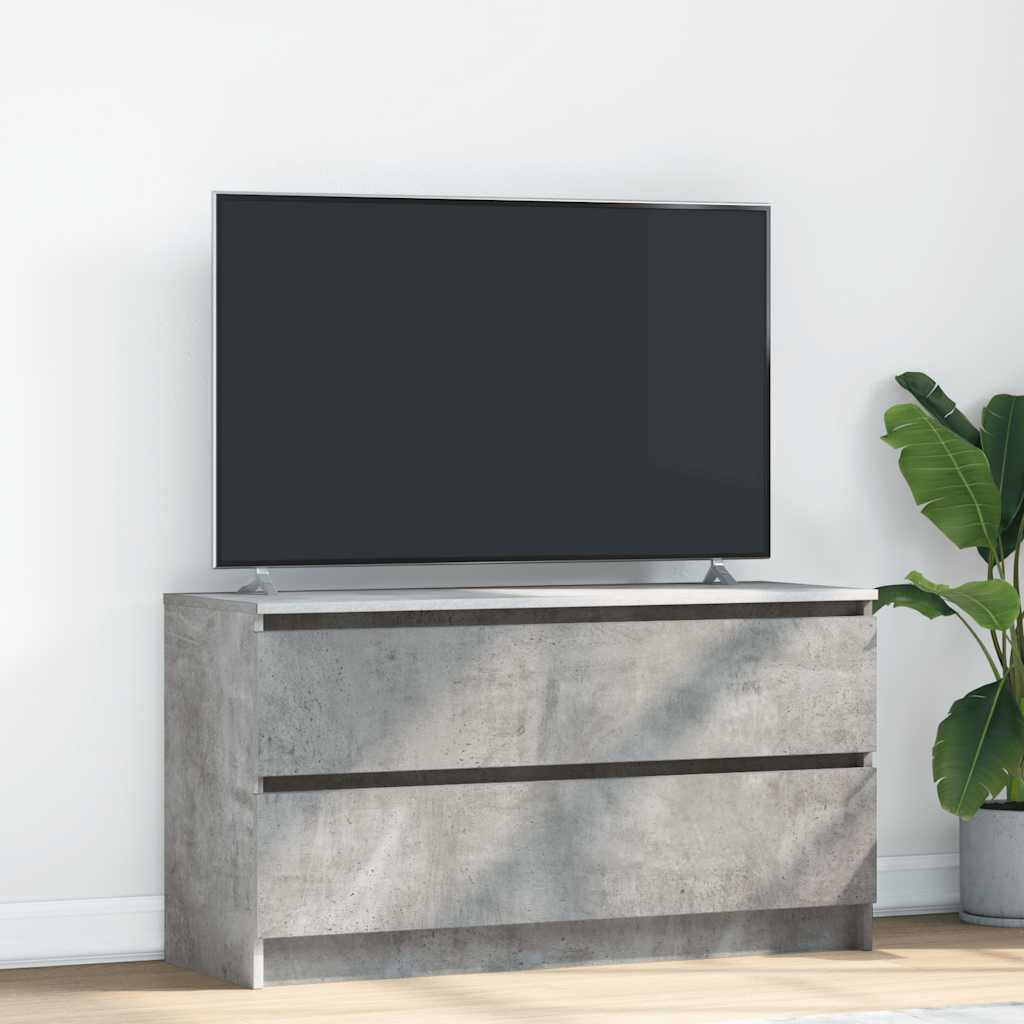 vidaXL Szafka RTV Beton Szary 100x35x54 cm Drewno klejone