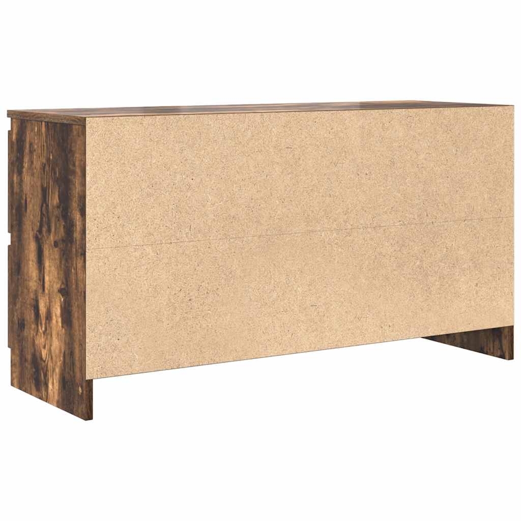 vidaXL Szafka RTV Dąb wędzony 100x35x54 cm Drewno klejone