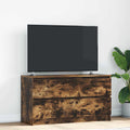 vidaXL Szafka RTV Dąb wędzony 100x35x54 cm Drewno klejone