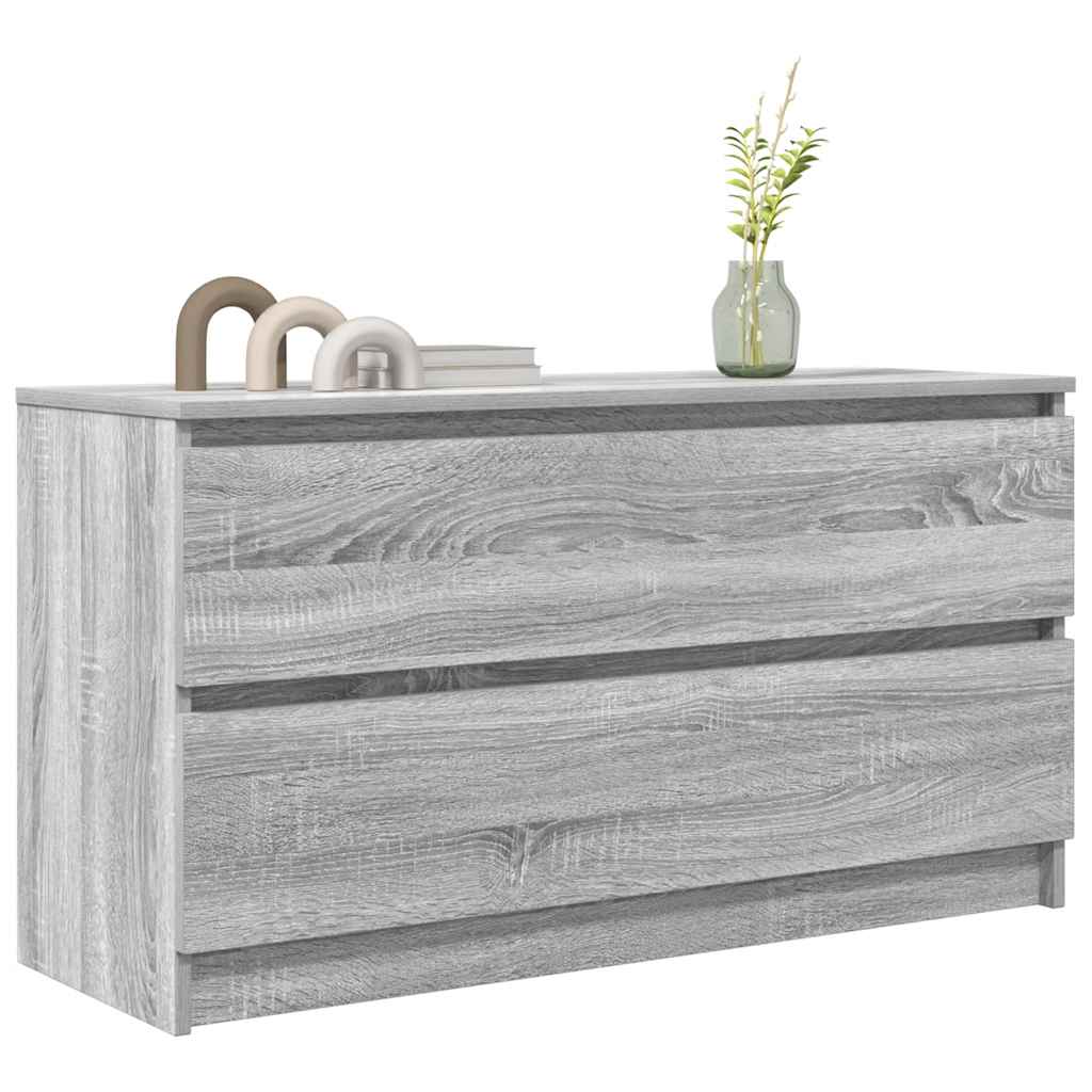 vidaXL Szafka RTV Szara Sonoma 100x35x54 cm Drewno klejone