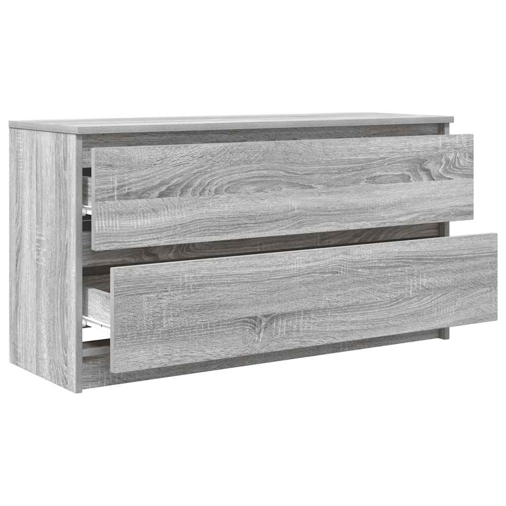 vidaXL Szafka RTV Szara Sonoma 100x35x54 cm Drewno klejone