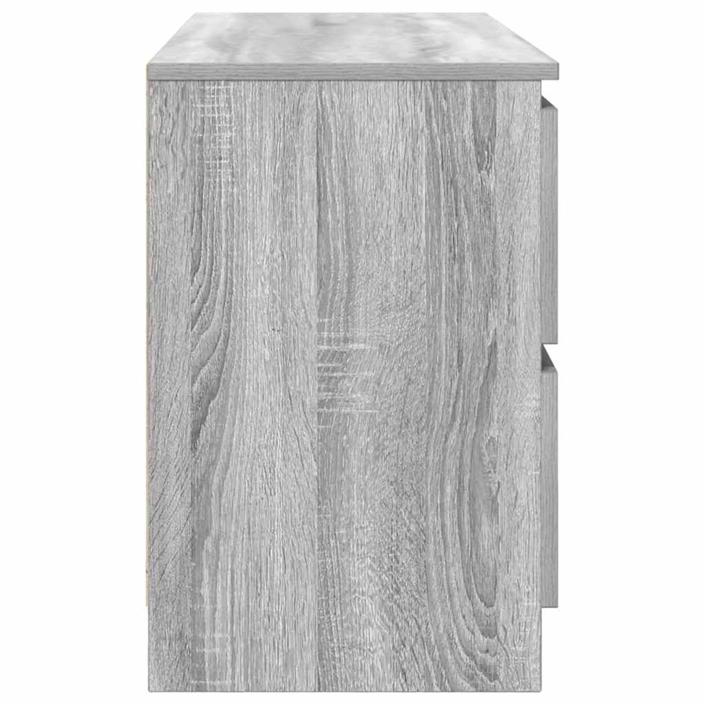 vidaXL Szafka RTV Szara Sonoma 100x35x54 cm Drewno klejone