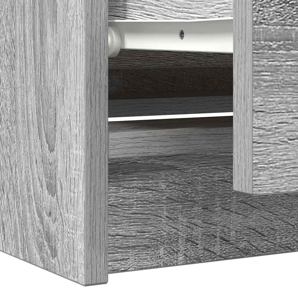 vidaXL Szafka RTV Szara Sonoma 100x35x54 cm Drewno klejone