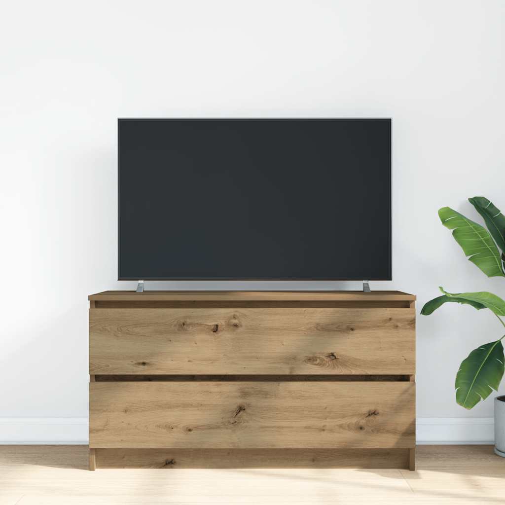 vidaXL Szafka RTV Artisan Oak 100x35x54 cm Drewno klejone